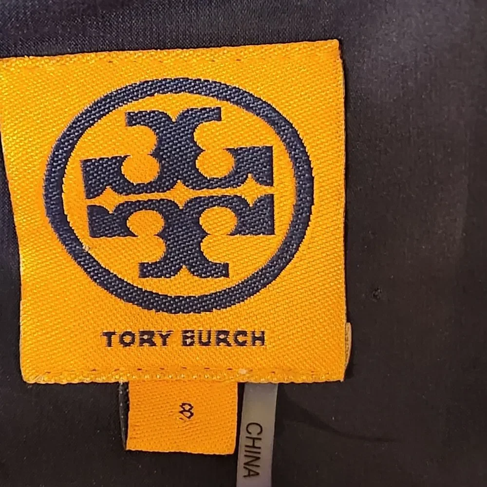 Tory Burch dress size 8, blue and white